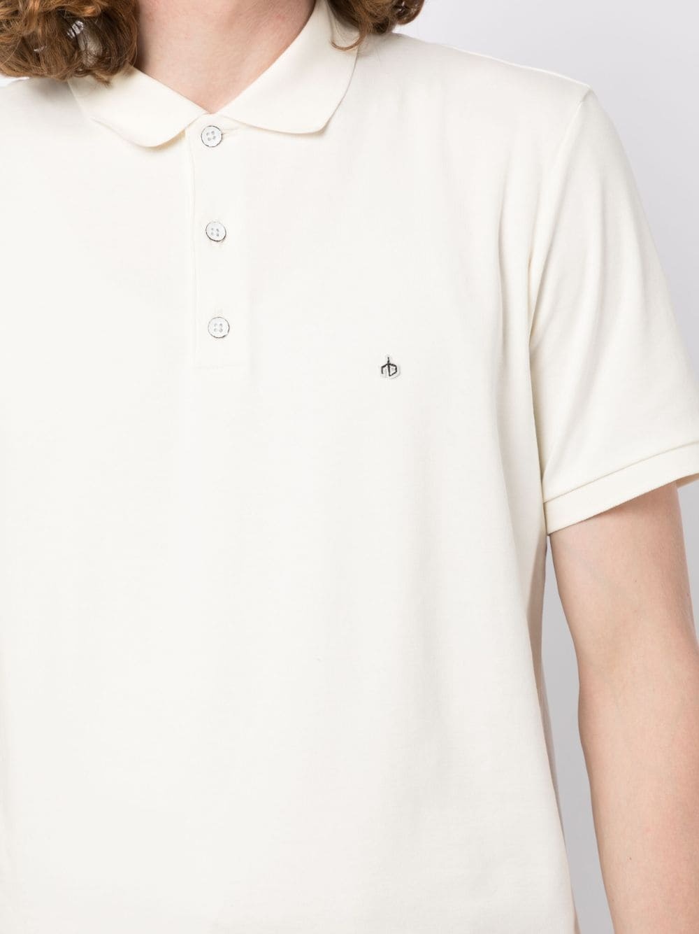 logo-embroidered cotton polo shirt - 5