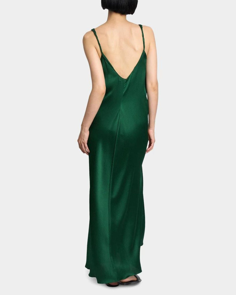 Sleeveless Knotted Crinkle Silk Maxi Dress 3