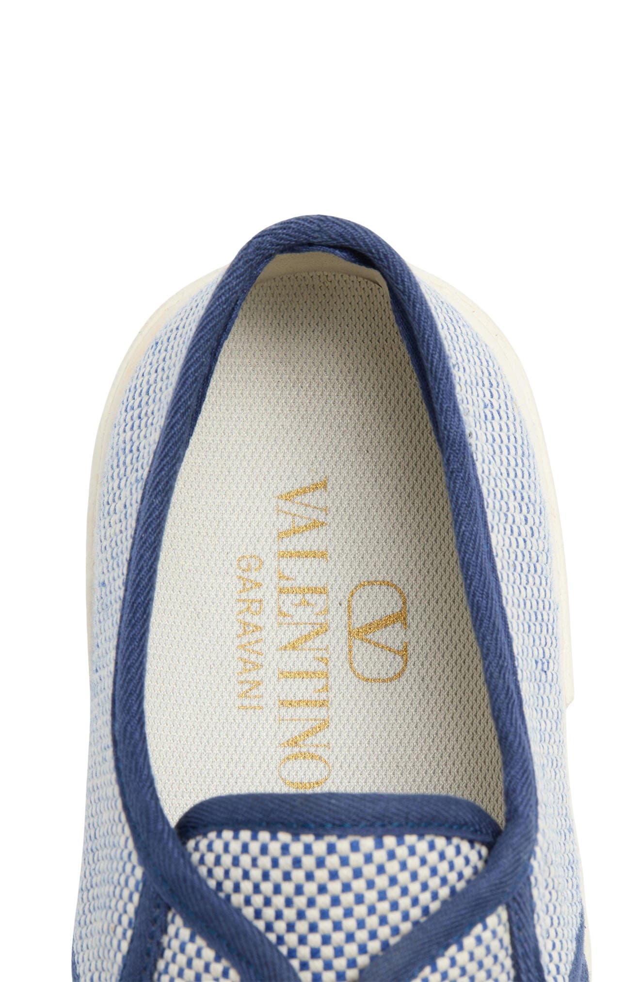 Valentino Garavani Bay by Bay Low Top Sneaker in Blue/White Multi at Nordstrom - 8