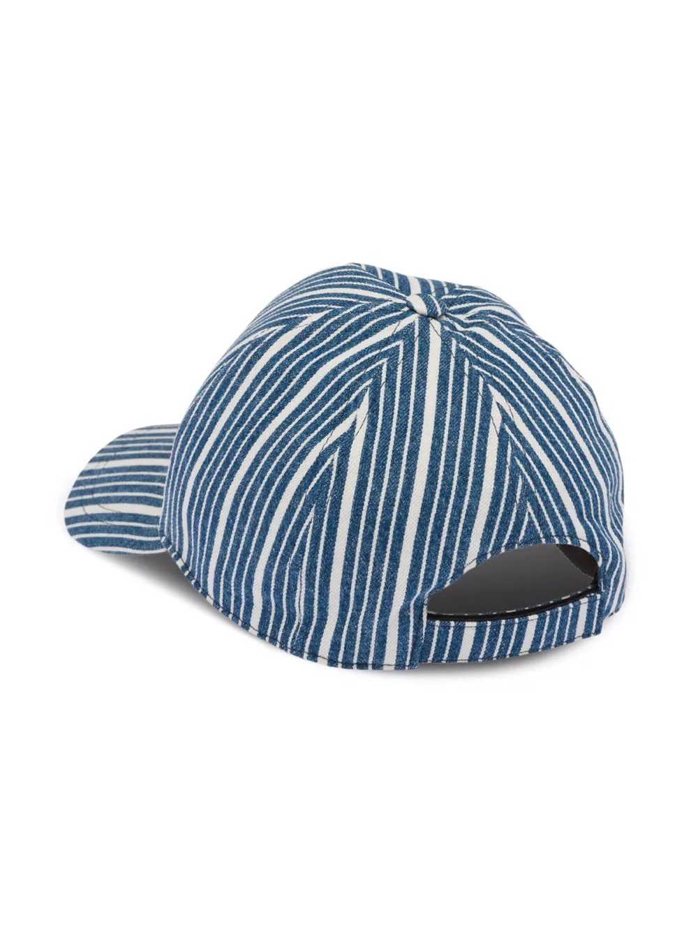 striped logo-print baseball cap - 2