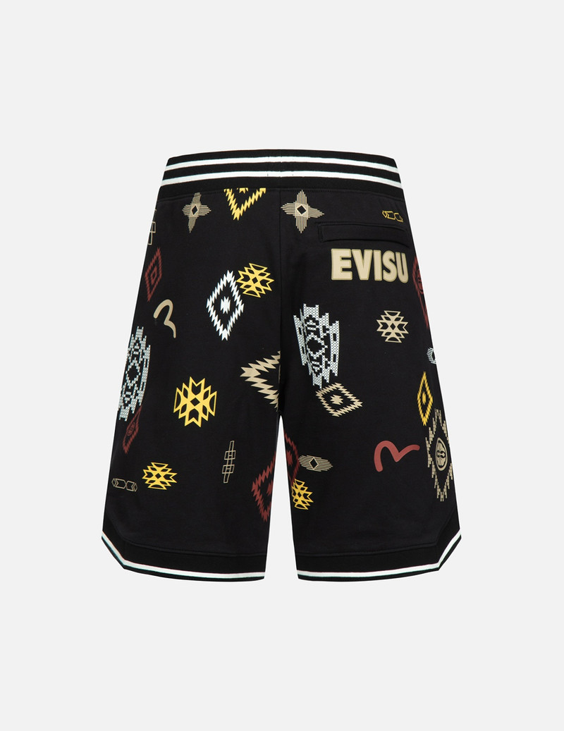 ALLOVER NOMADIC-PATTERN PRINT SWEAT SHORTS 1