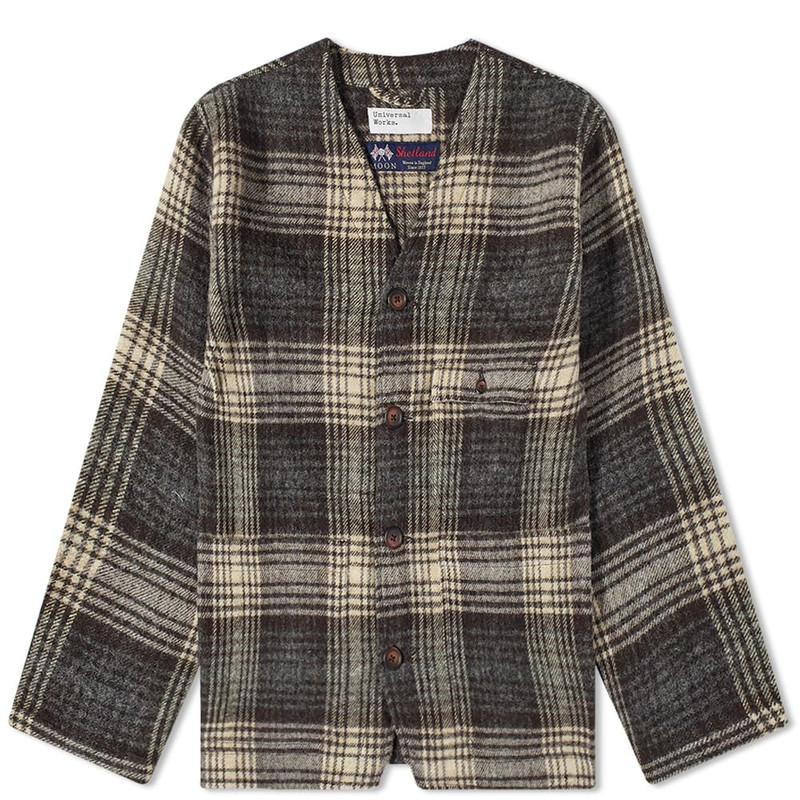 Universal Works Check Wool Cabin Jacket 1