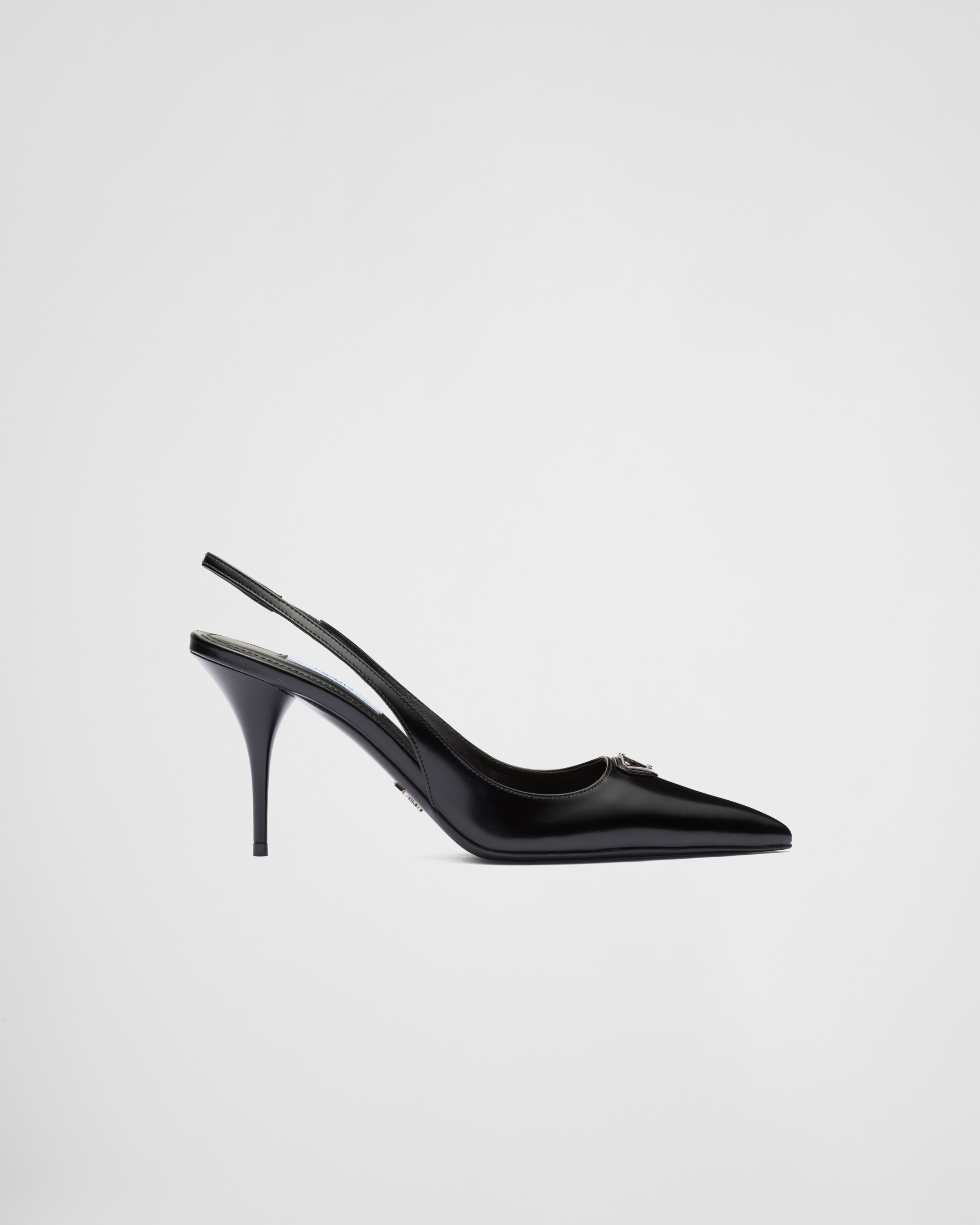Brushed leather slingback pumps - 2