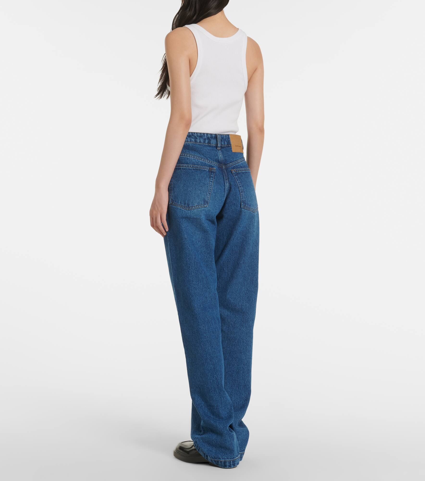 Mid-rise wide-leg jeans - 3