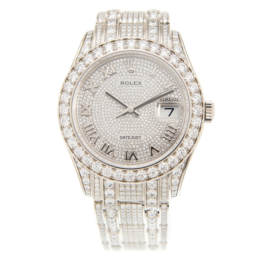 Rolex Pearlmaster 39 Men's 18kt White Gold Pearlmaster Diamond Pave Watch 86409PAVEPM - 2