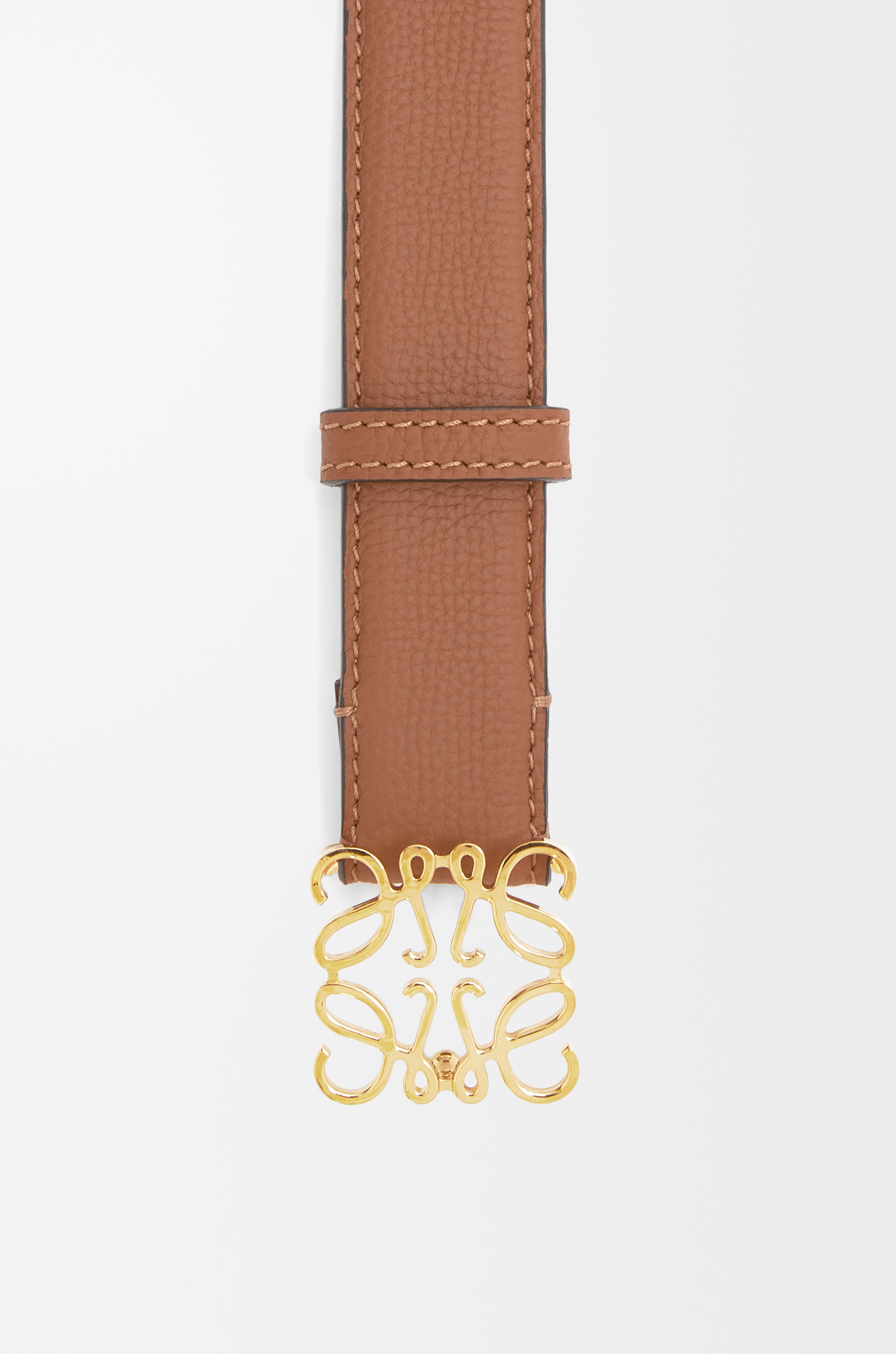 Anagram belt in pebble grain calfskin - 3