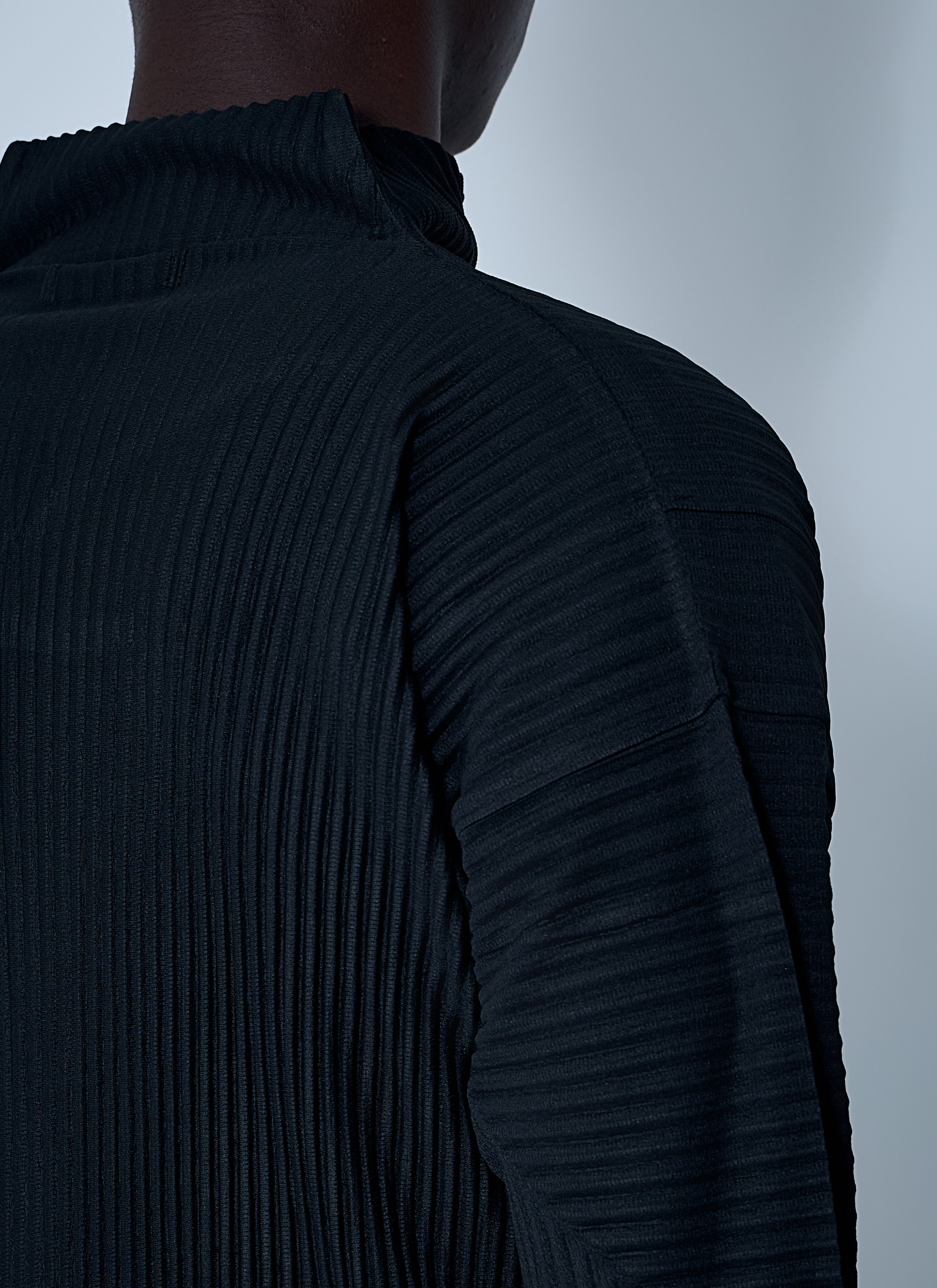 Pleated Zip-Up Jacket - 5
