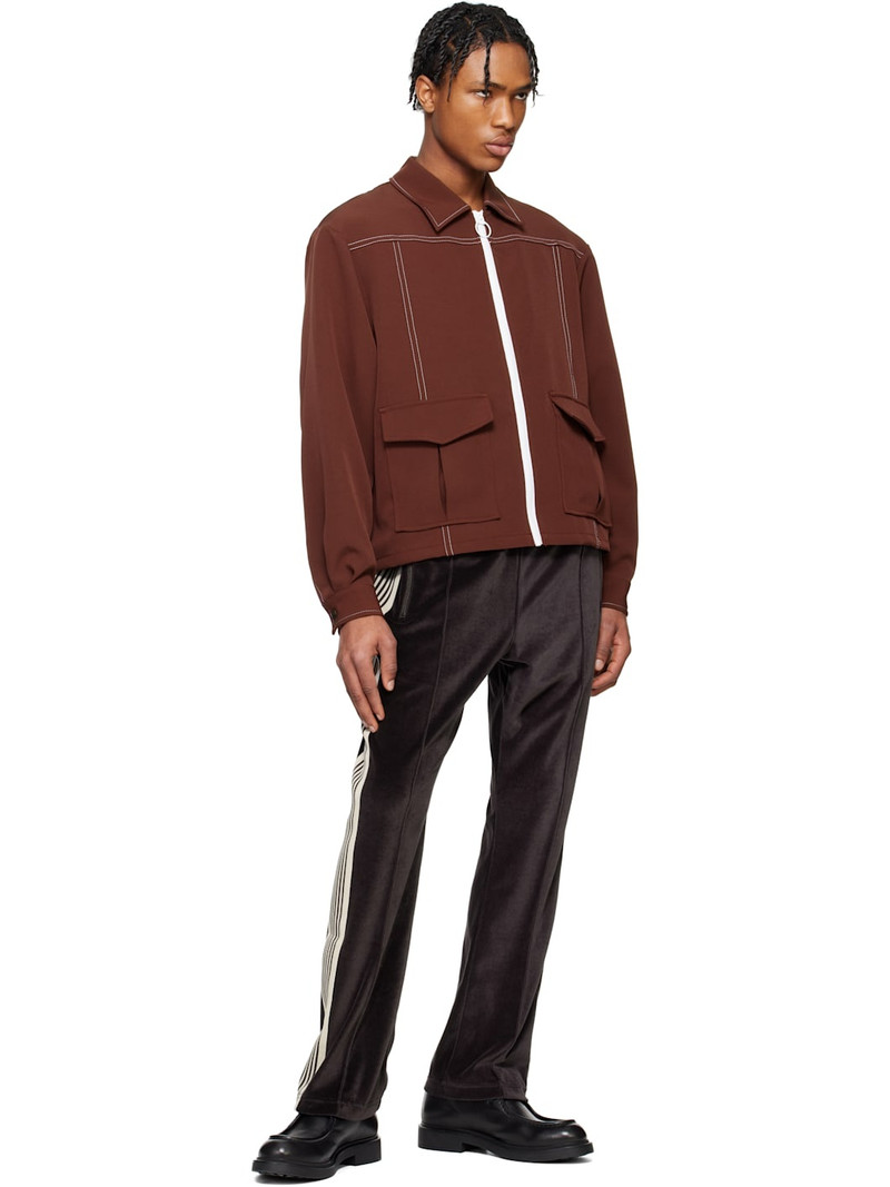 NEEDLES Brown Stitched Sport Jacket outlook