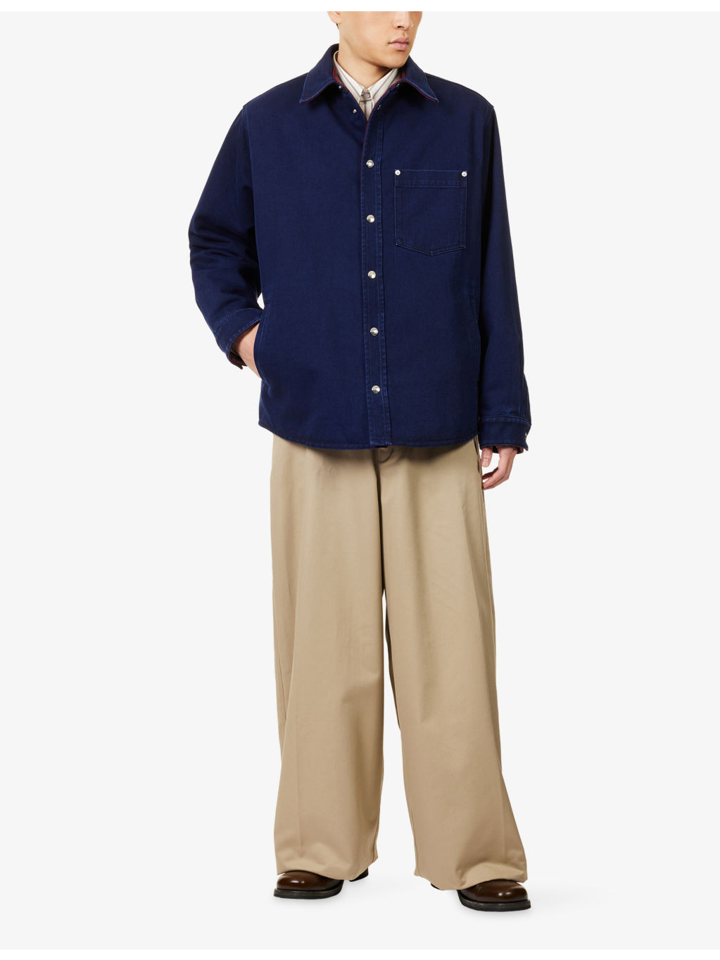 Reversible Oversized Denim Shirt - 2