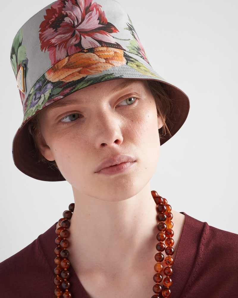 Prada Reversible printed cotton bucket hat outlook