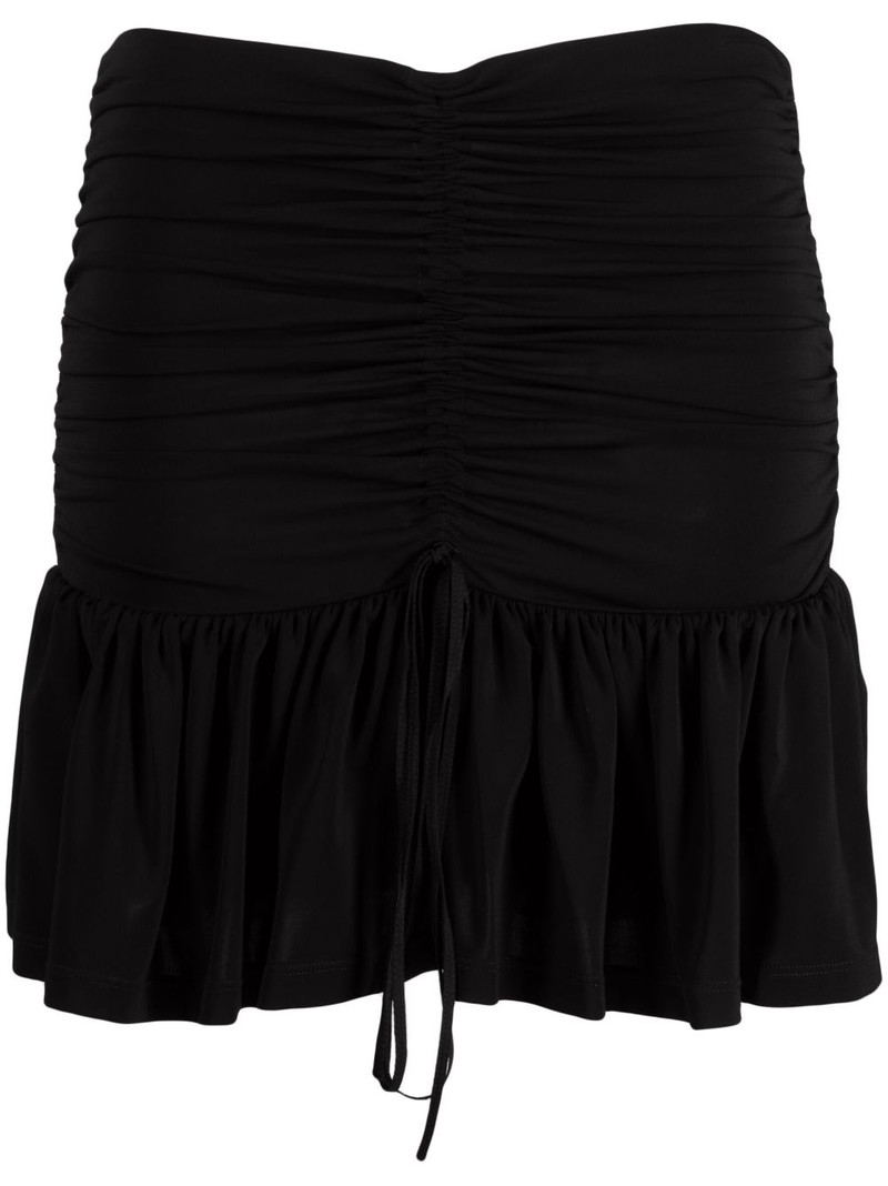 gathered mini skirt 1