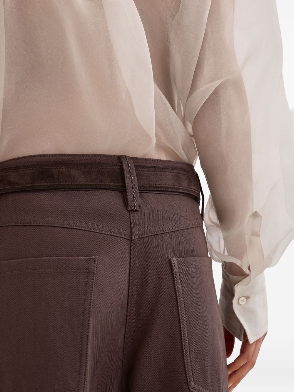 pocketed cotton trousers - 5