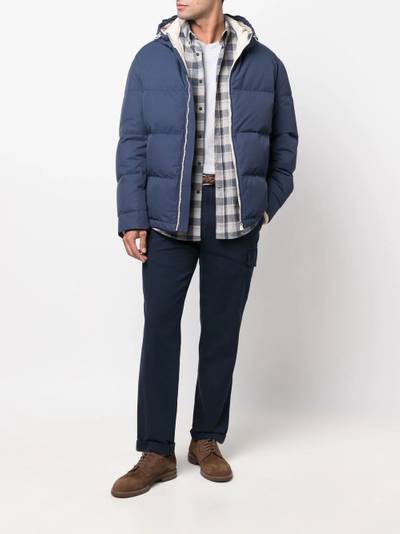 Brunello Cucinelli padded zip-up jacket outlook