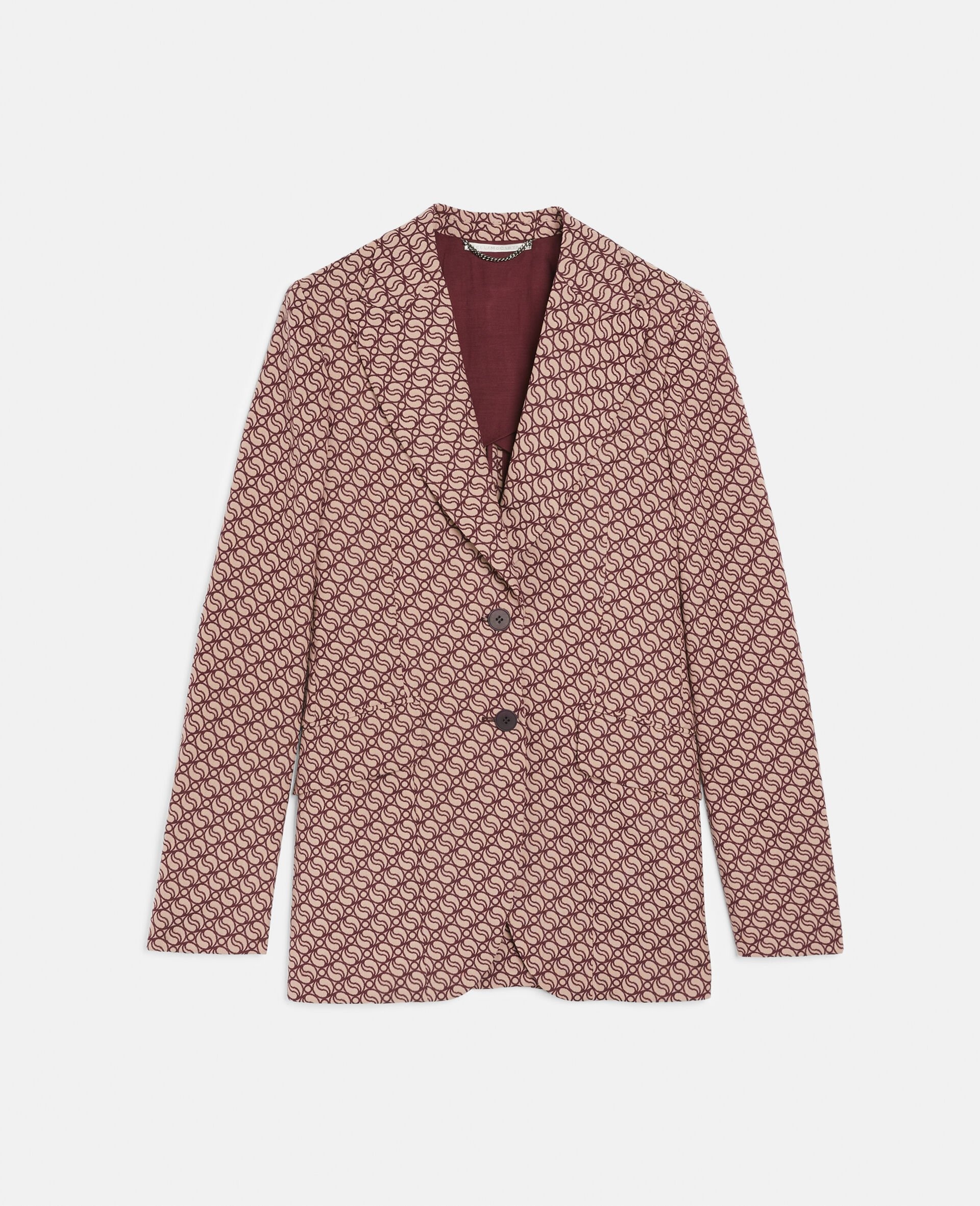 S-Wave Print Single-Breasted Blazer - 2