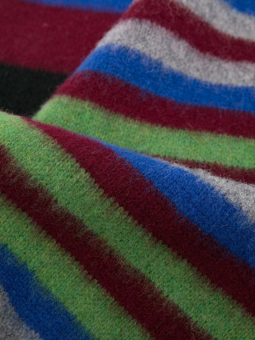 multicolour striped scarf - 3