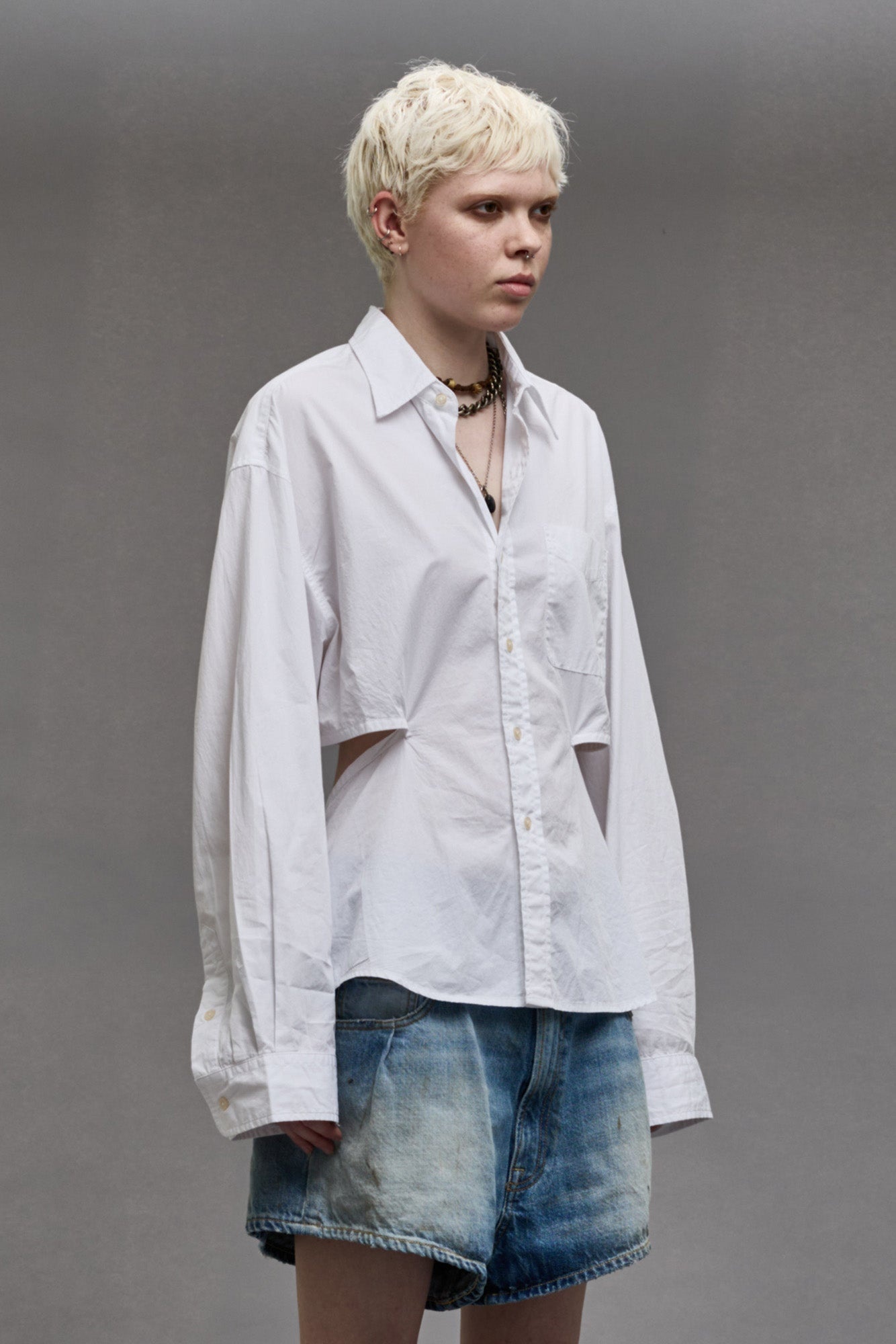 OPEN BACK SHIRT - WHITE - 5