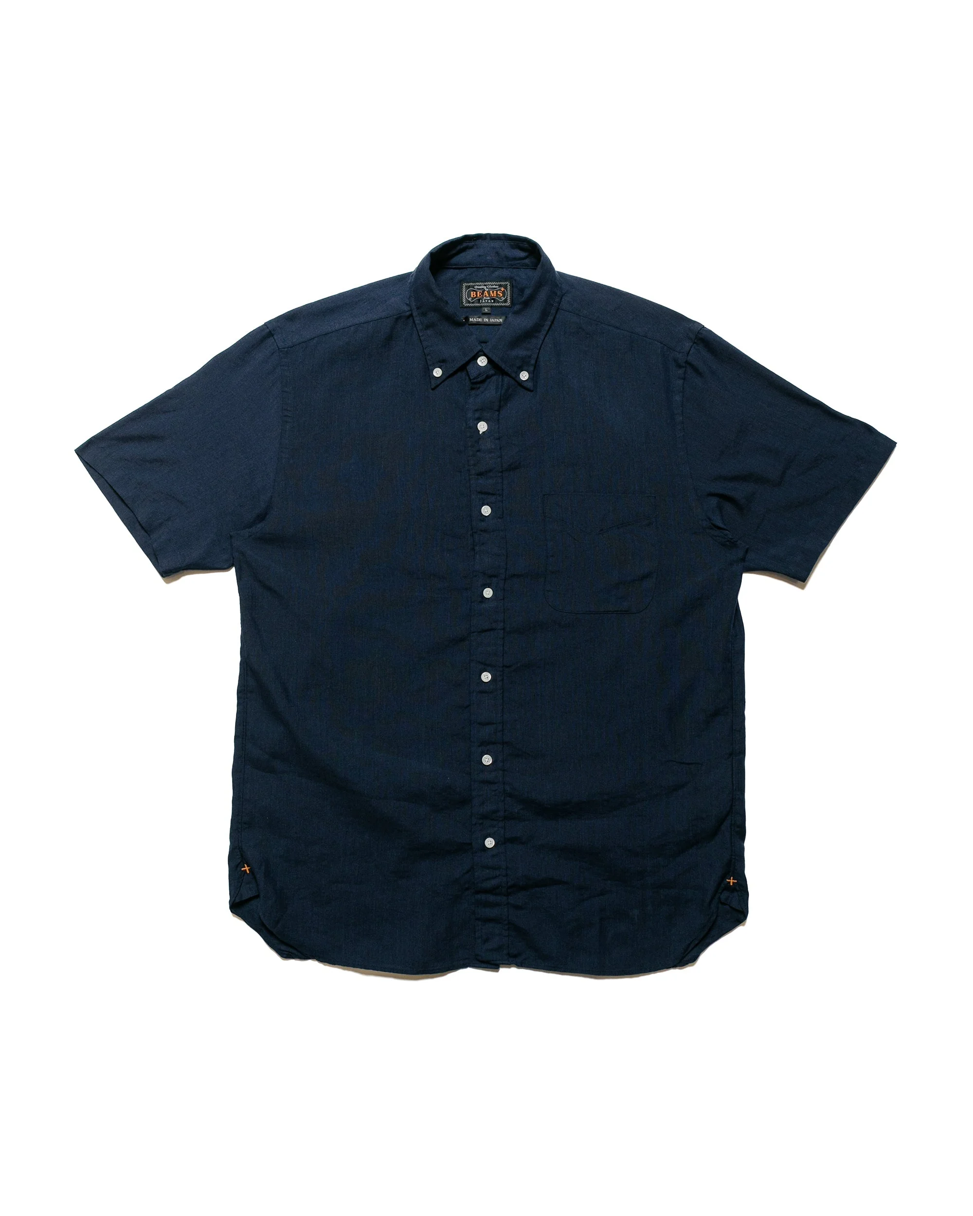 B.D. Short Sleeve COOLMAX® Linen Navy - 1