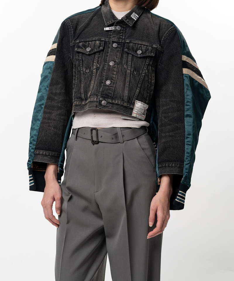 Front Back Combined Denim Jacket 6