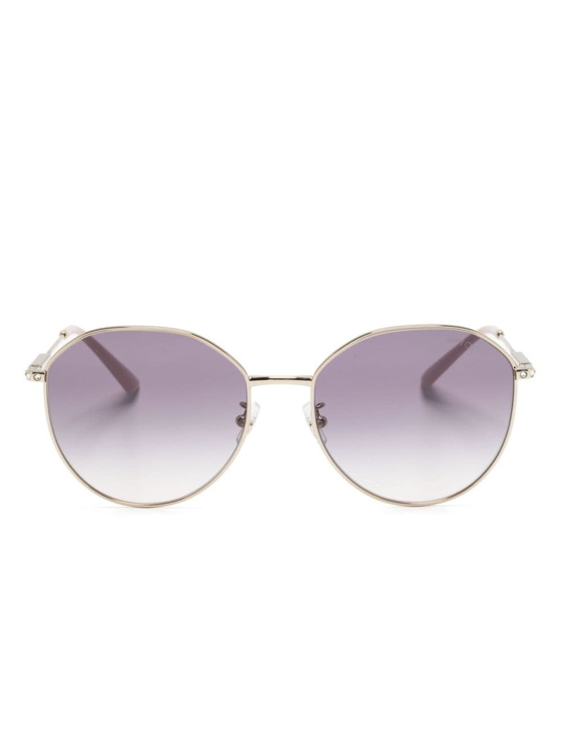 crystal-embellished oversize-frame sunglasses 1