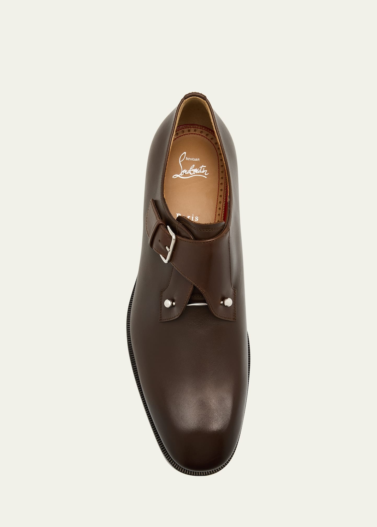 Men's Chambeli Monk-Strap Leather Loafers - 3