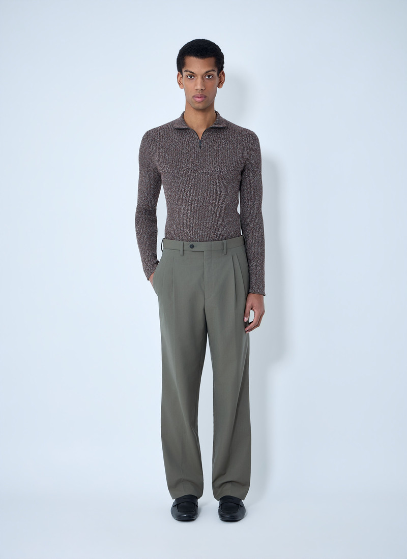 Prada Wide-Leg Wool Pants outlook