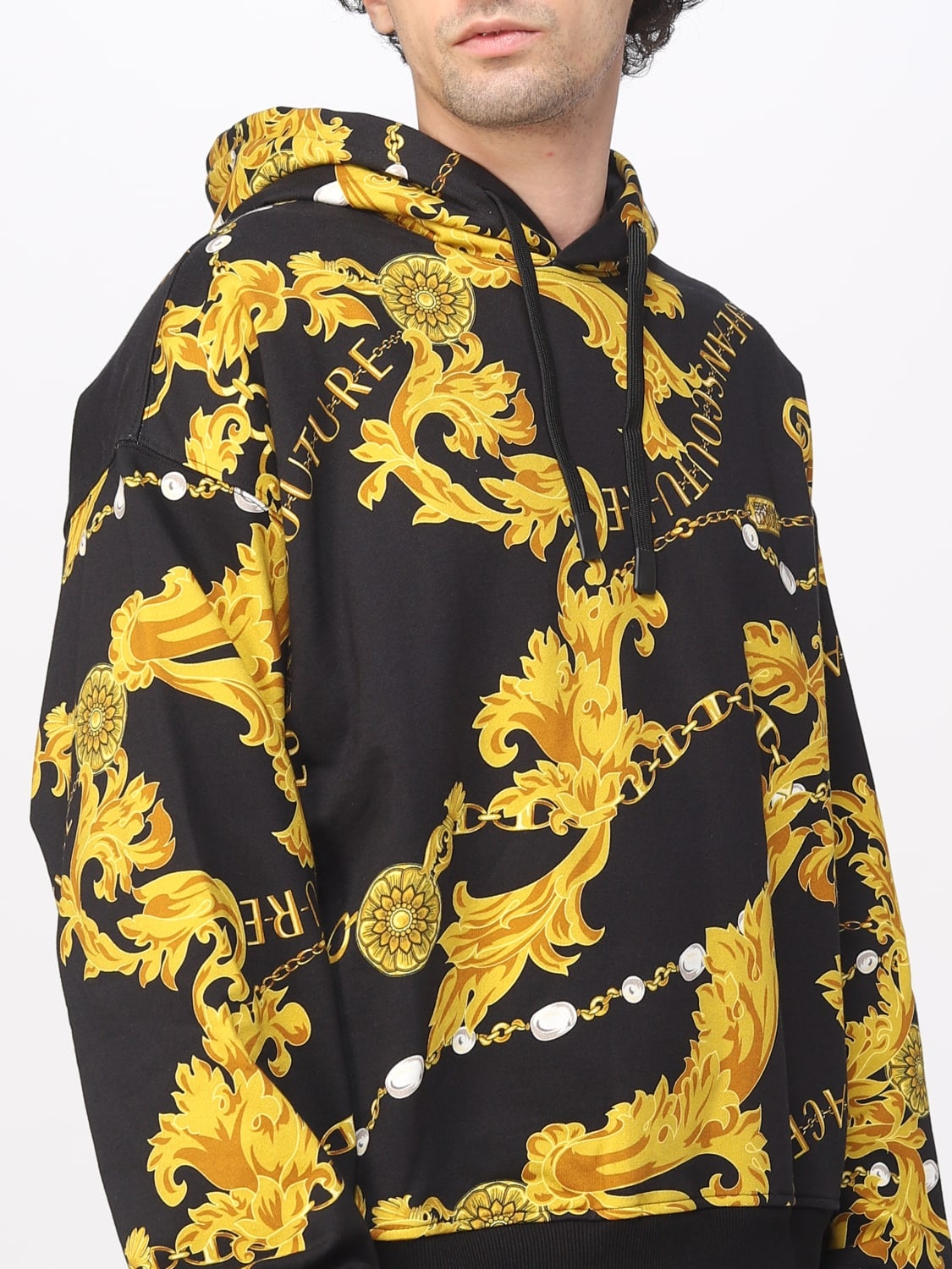 Versace Jeans Couture sweatshirt in Baroque print cotton - 3