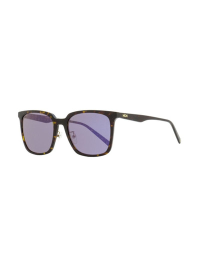 MCM 714SA rectangle-frame tortoiseshell-effect sunglasses outlook