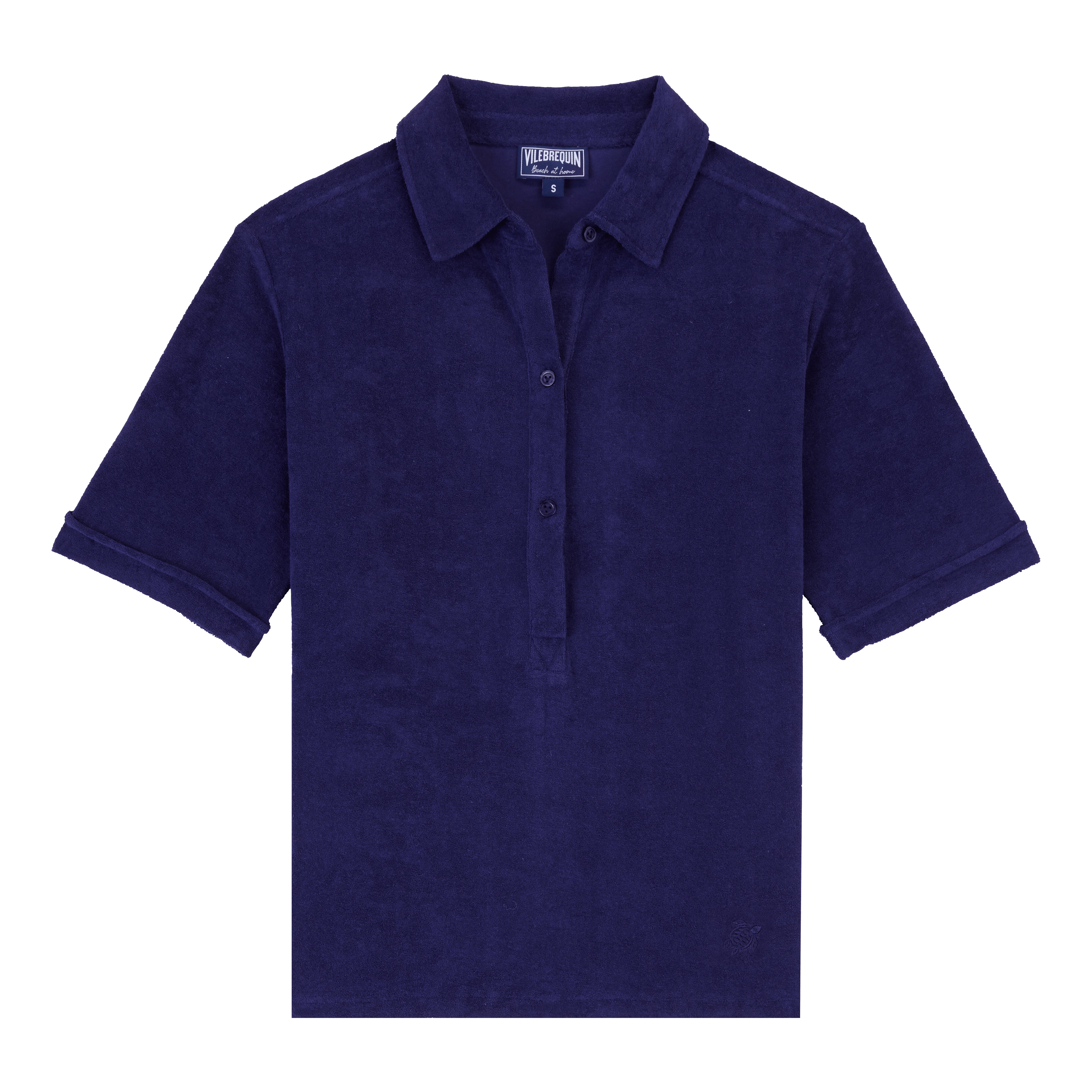 Women Terry Polo Solid - 1