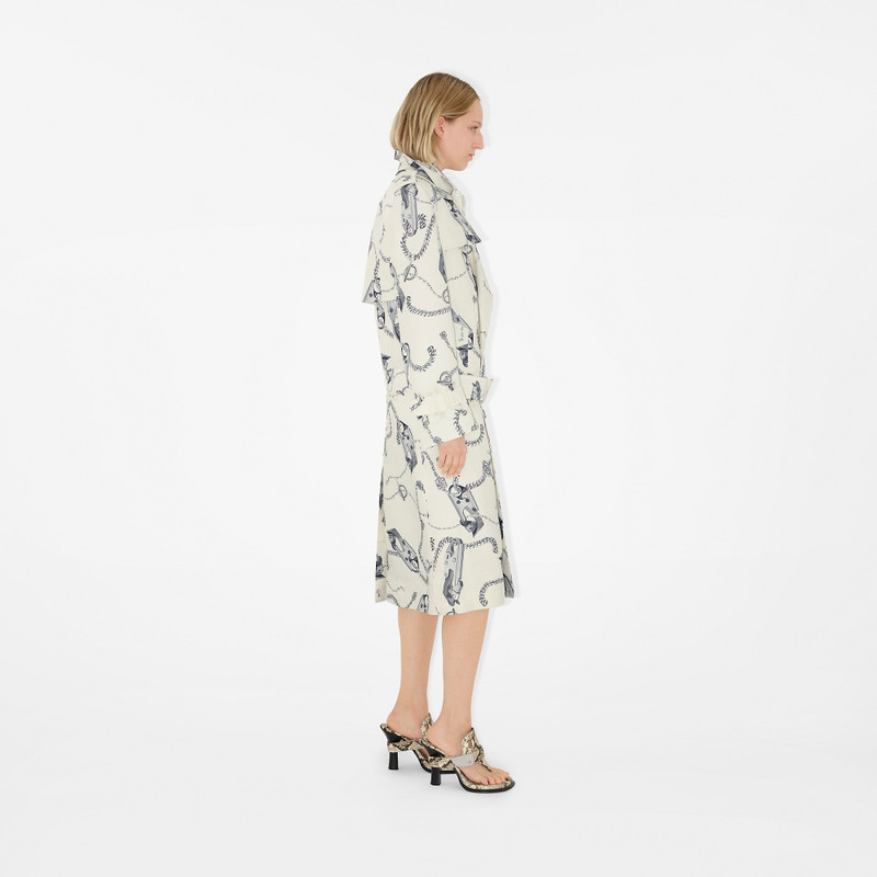 Long Knight Hardware Tricotine Trench Coat 3