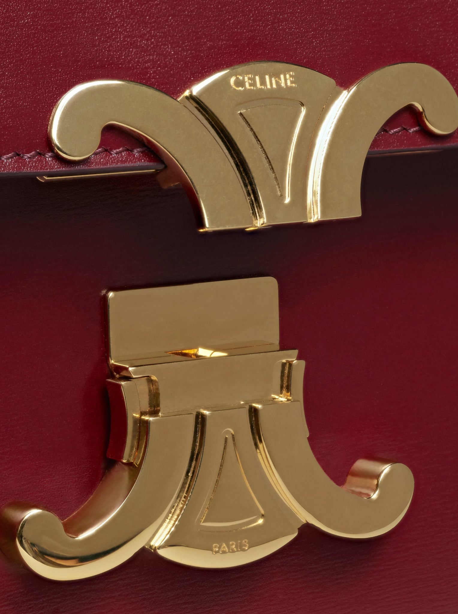 TRIOMPHE CLASSIQUE BAG IN GLOSSY CALFSKIN - 4