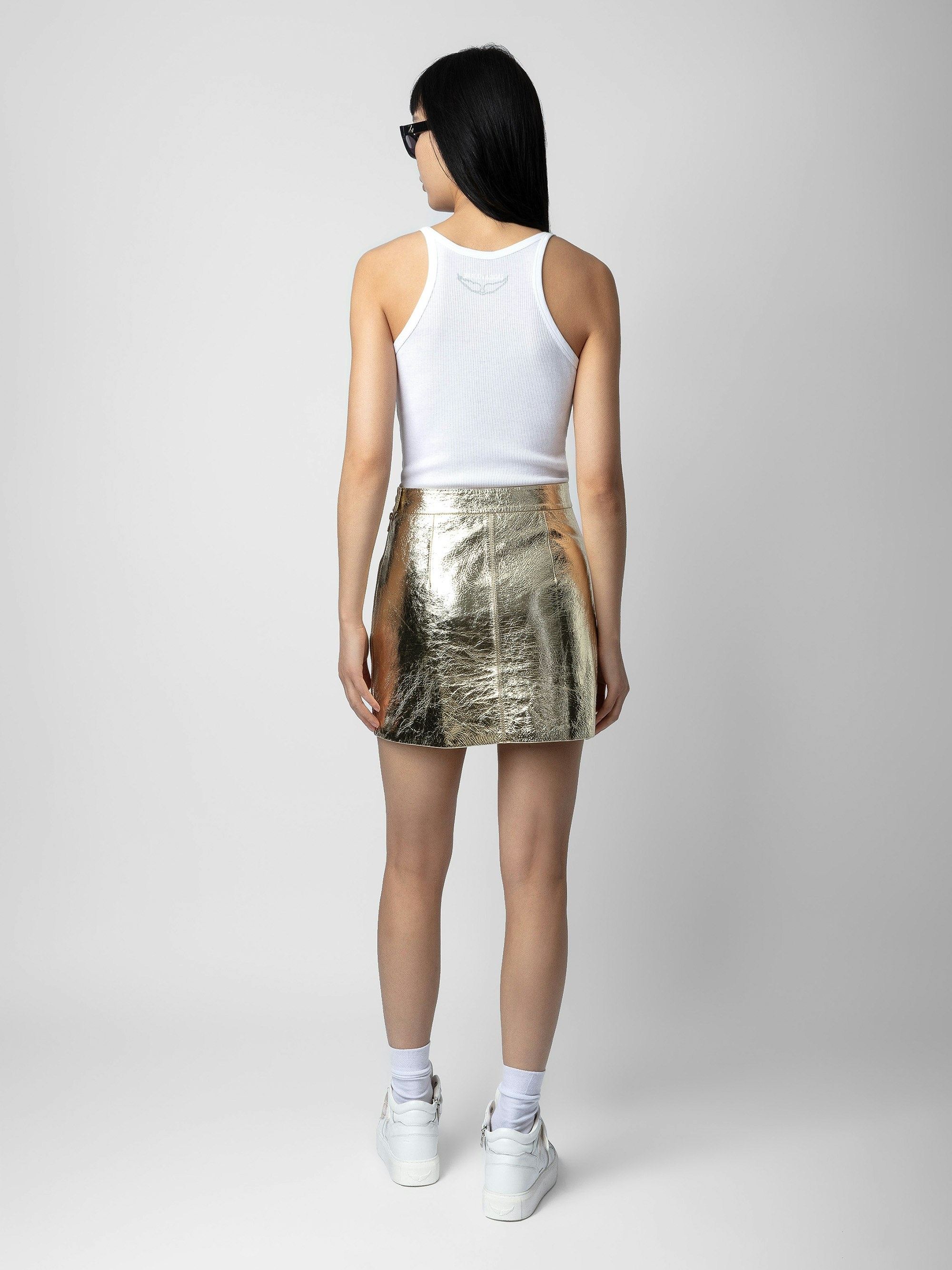 Jinette Leather Skirt - 3