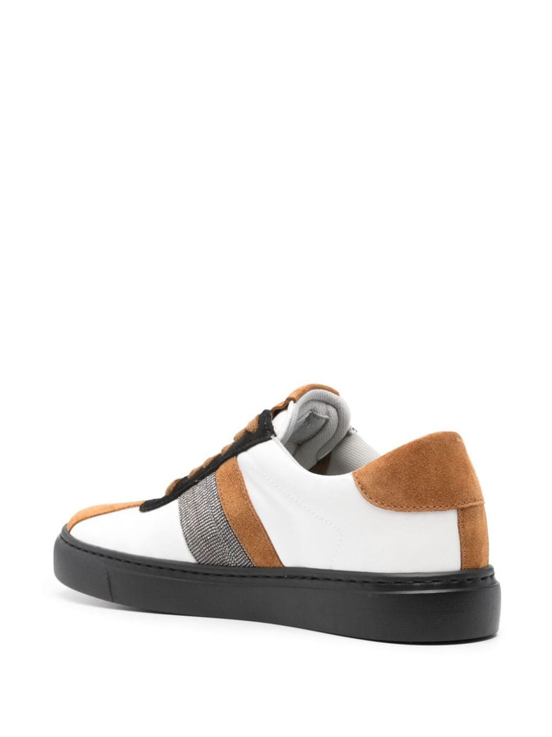 bead-embellished lace-up sneakers 3