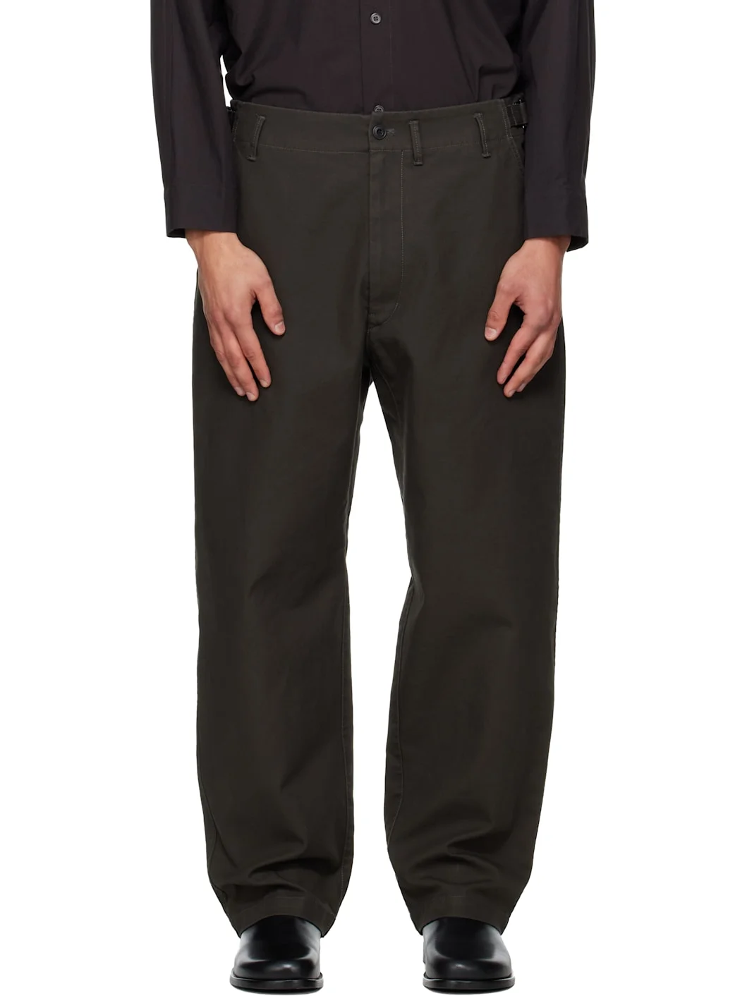 Brown Carrot Trousers - 1