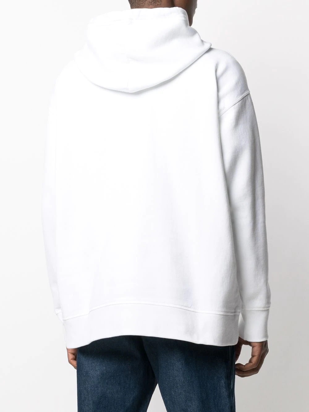 multi-logo print hoodie - 4
