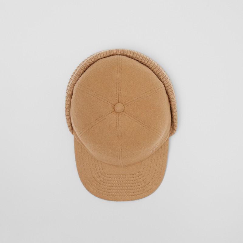 Monogram Motif Reconstructed Cashmere Baseball Cap 4