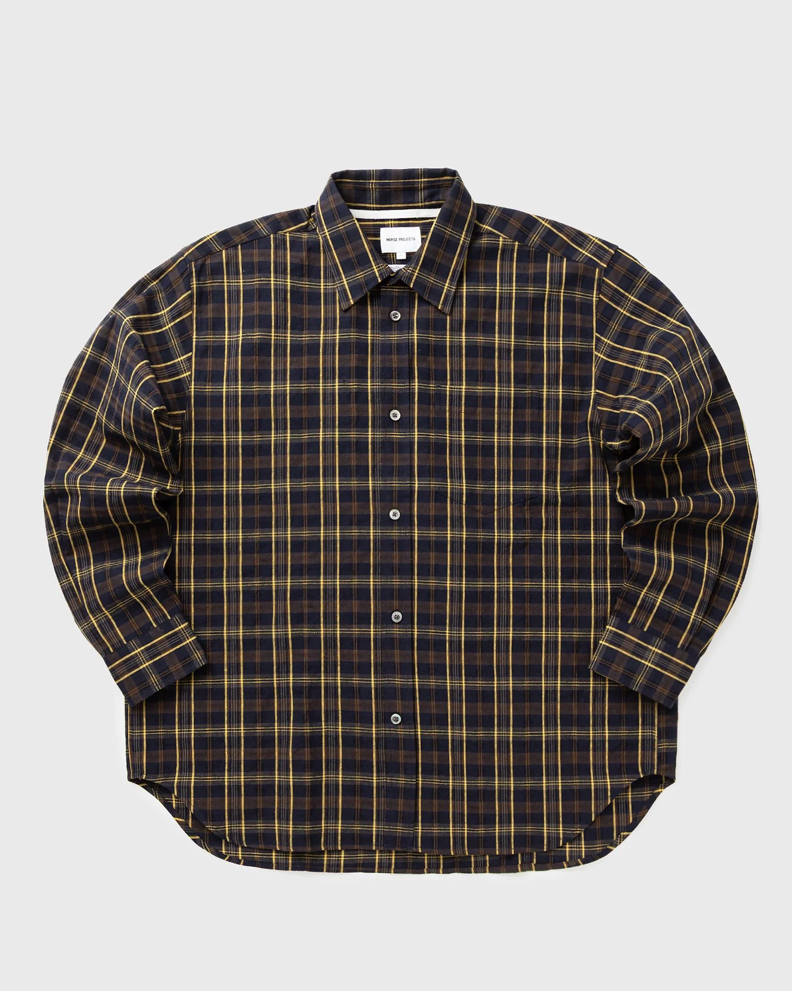 Mo Oversized Wool Check Shirt - 1
