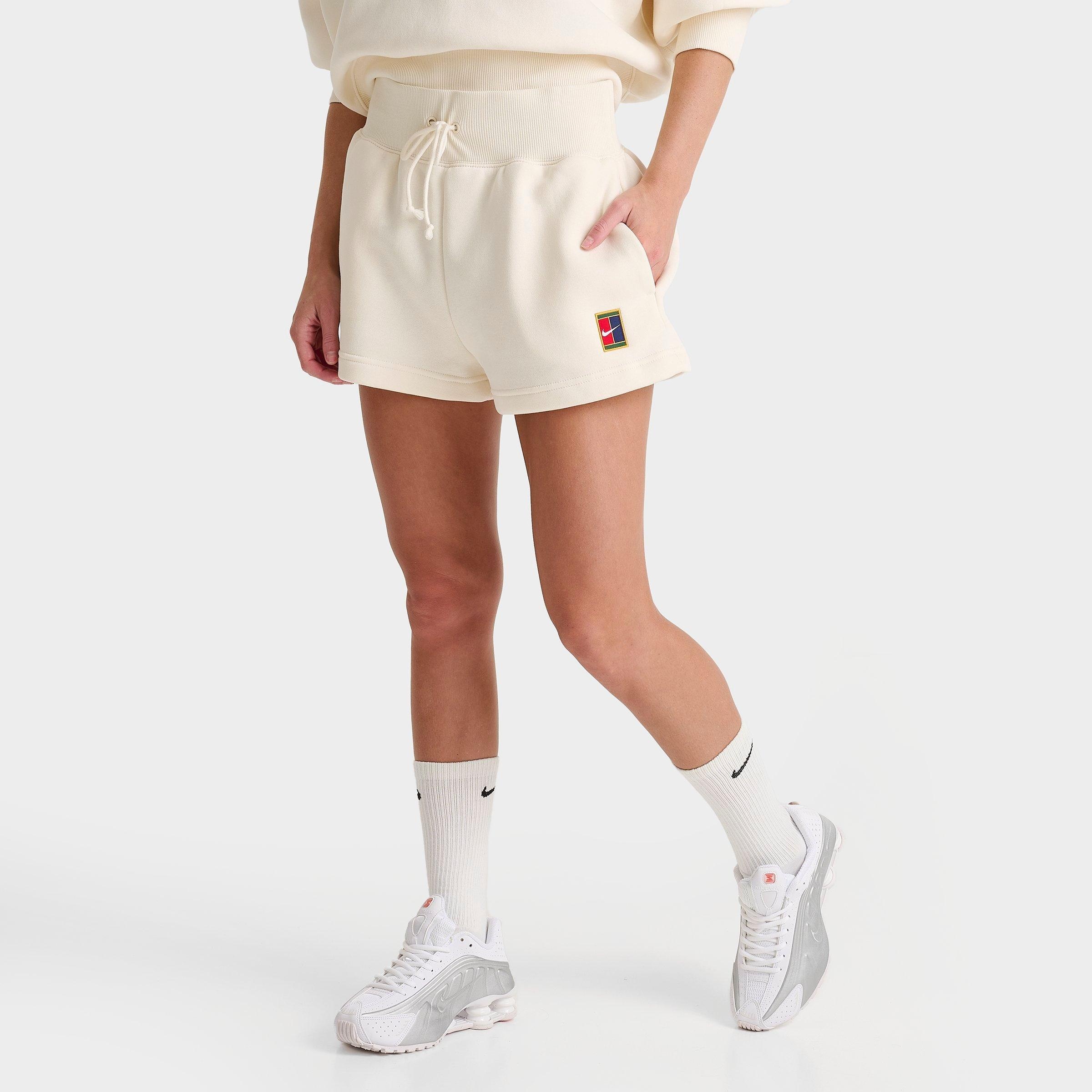 WOMEN'S NIKECOURT PHOENIX FLEECE HIGH-WAISTED LOOSE SHORTS - 1