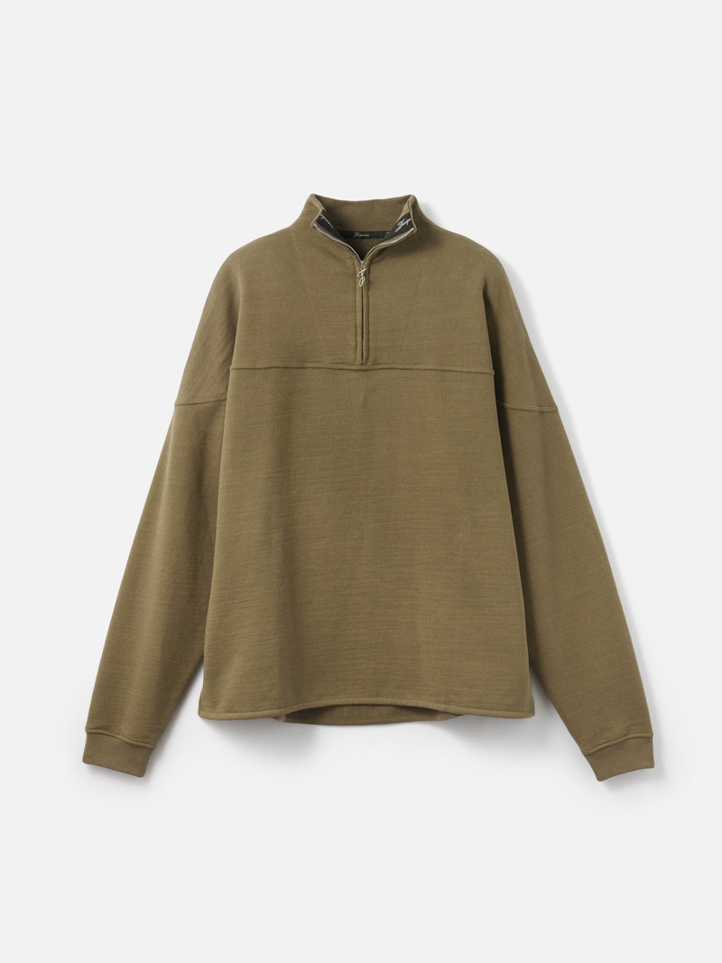 The Rond Carré zipped-rollneck sweatshirt - 1