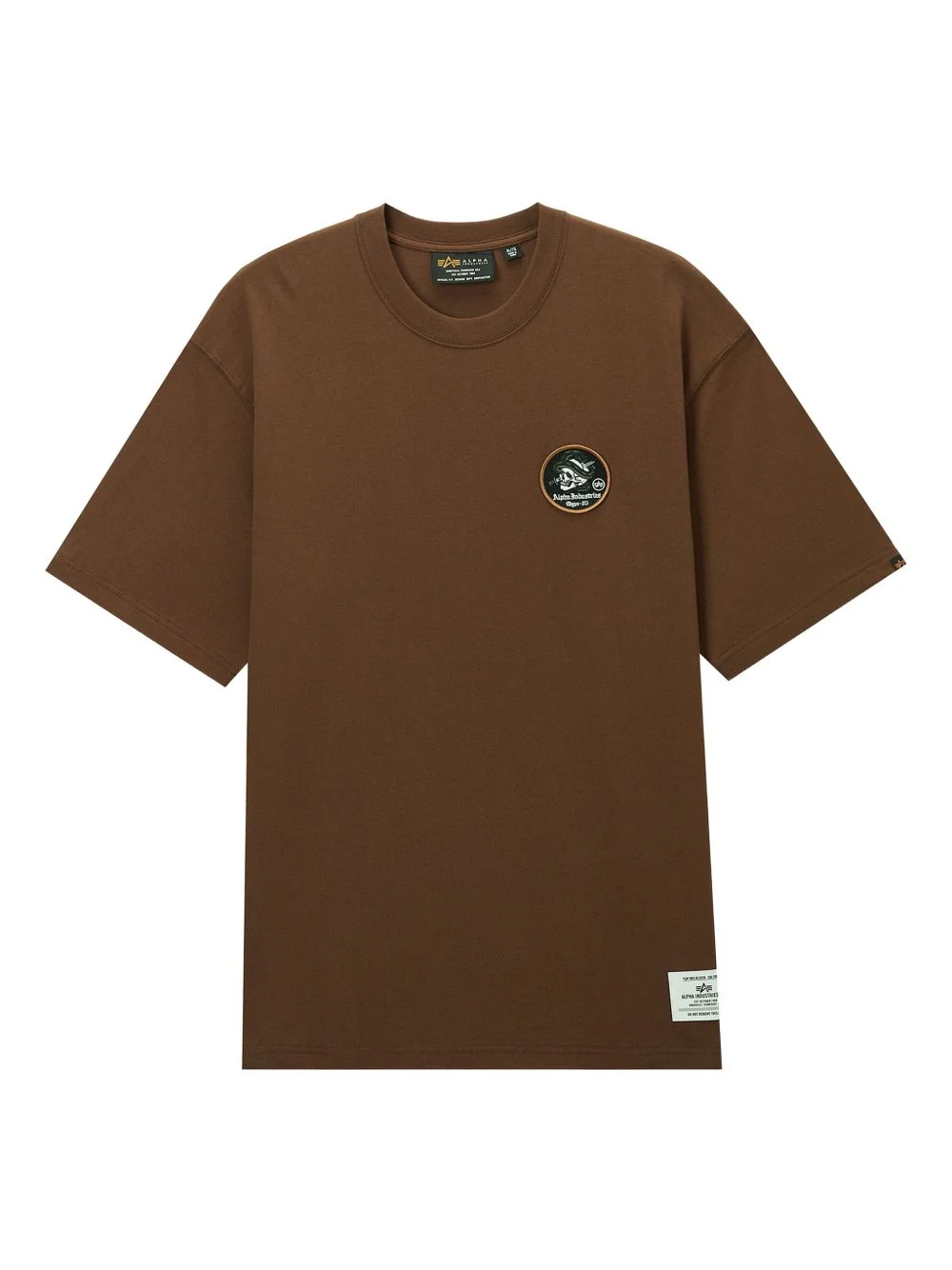 patch-print cotton T-shirt - 1