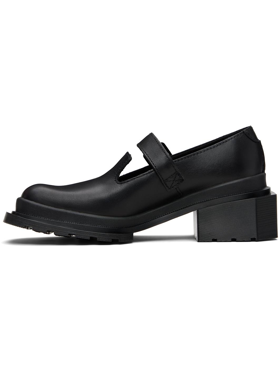 Black Maybole Square Toe Mary Jane Heels - 3