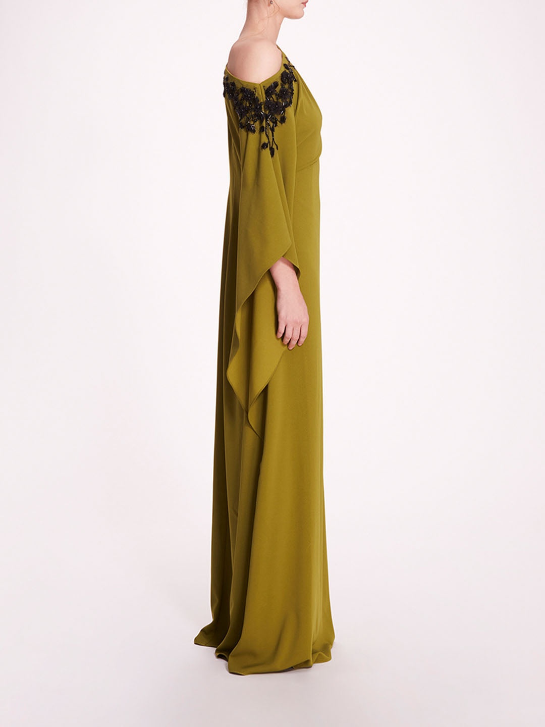 EMBROIDERED DRAPED KAFTAN - 3