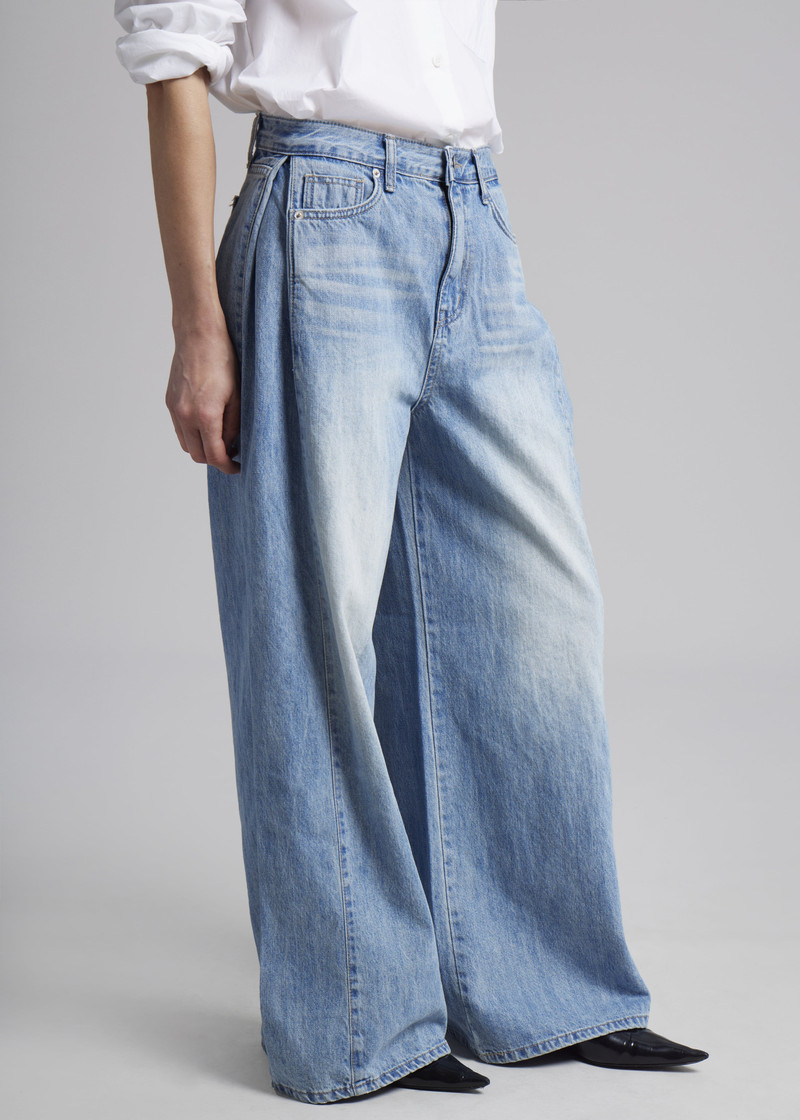 Oakley Wide Leg Jeans - Blue Wash 5