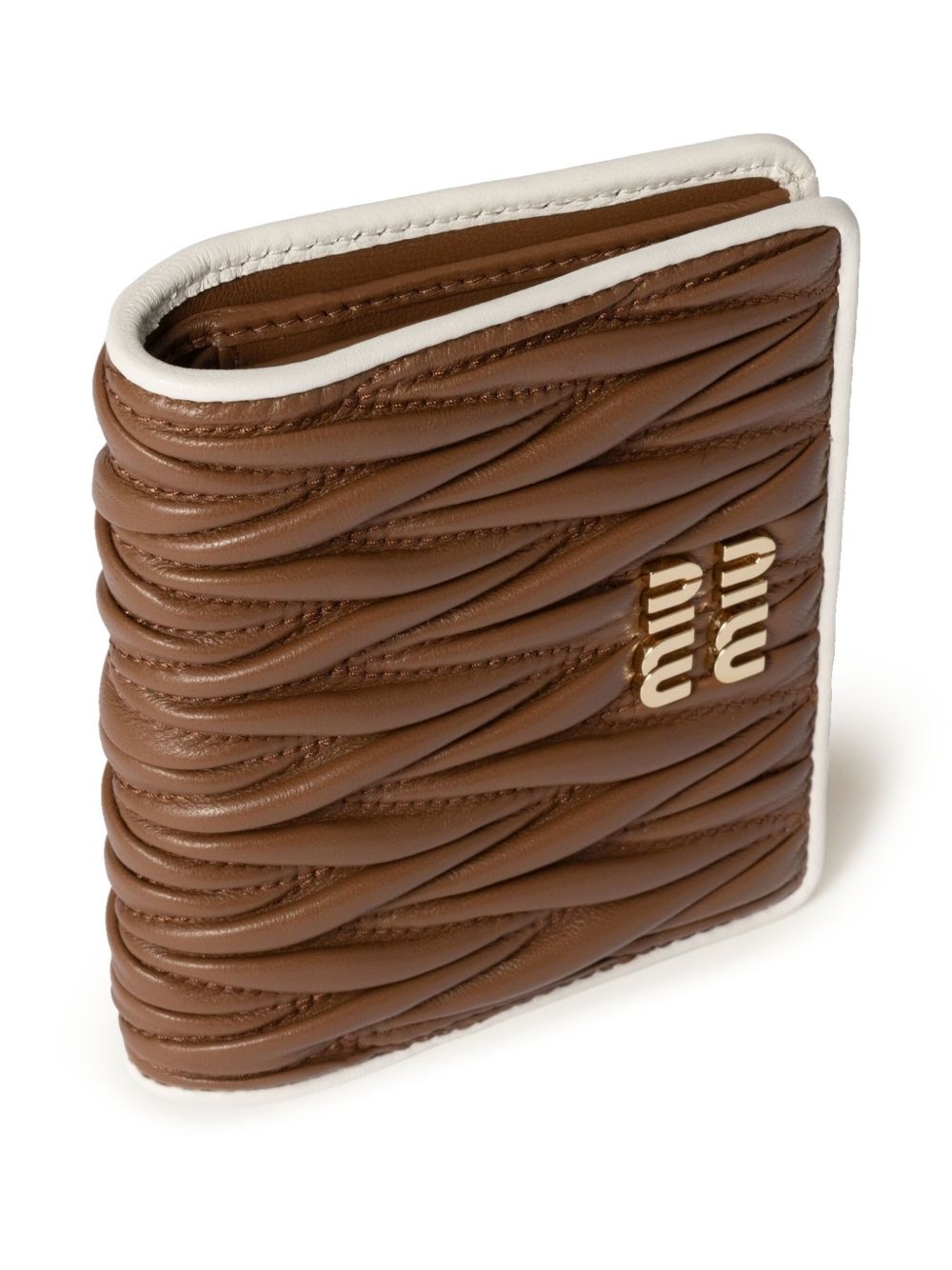 【❤︎】MIU MIU Leather Wallet Miu Miu Matelasse Nappa Leather Wallet Black in Leather - US