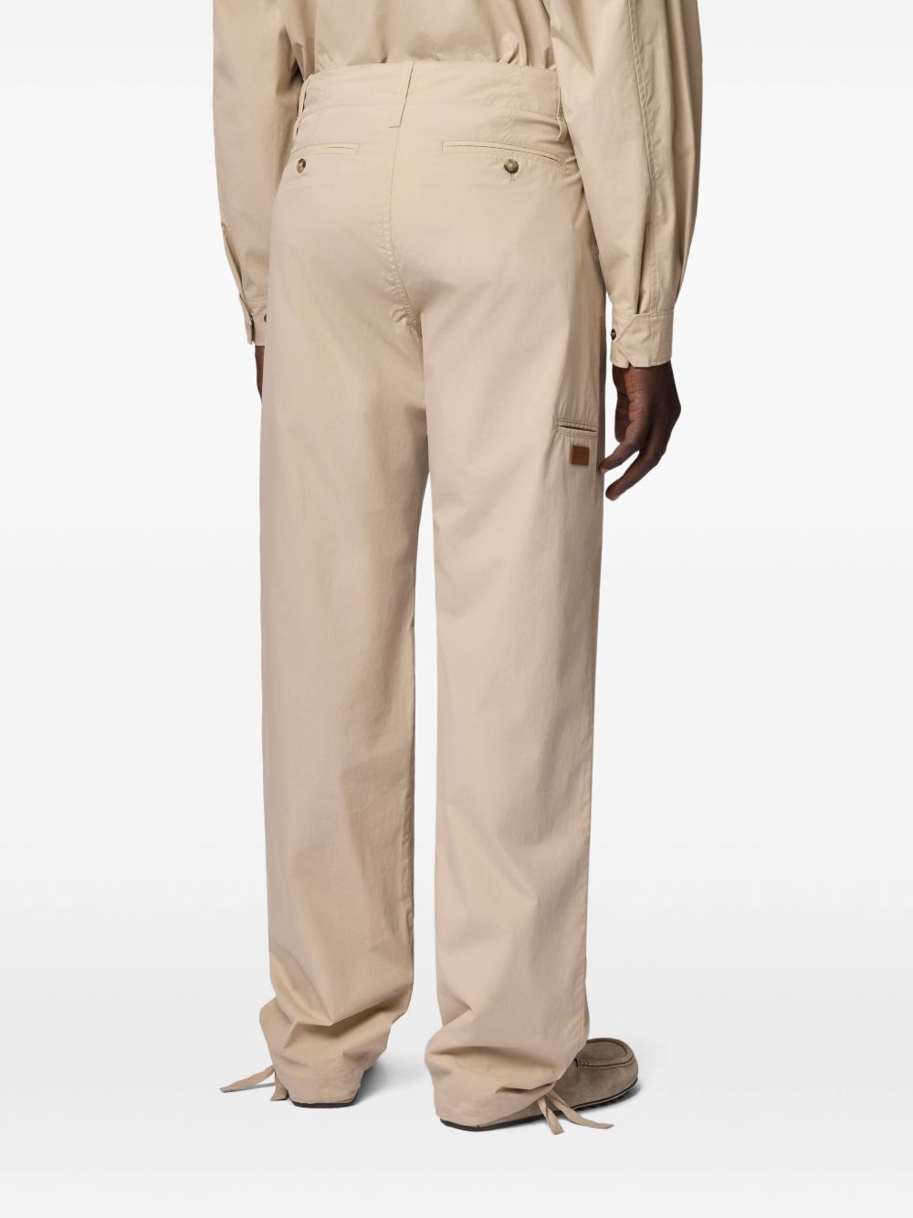 belted straight-leg trousers - 4