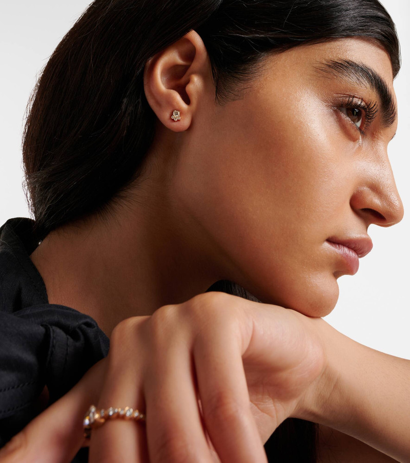 SOPHIE BILLE BRAHE River Trois 18kt gold single earrings with diamonds outlook