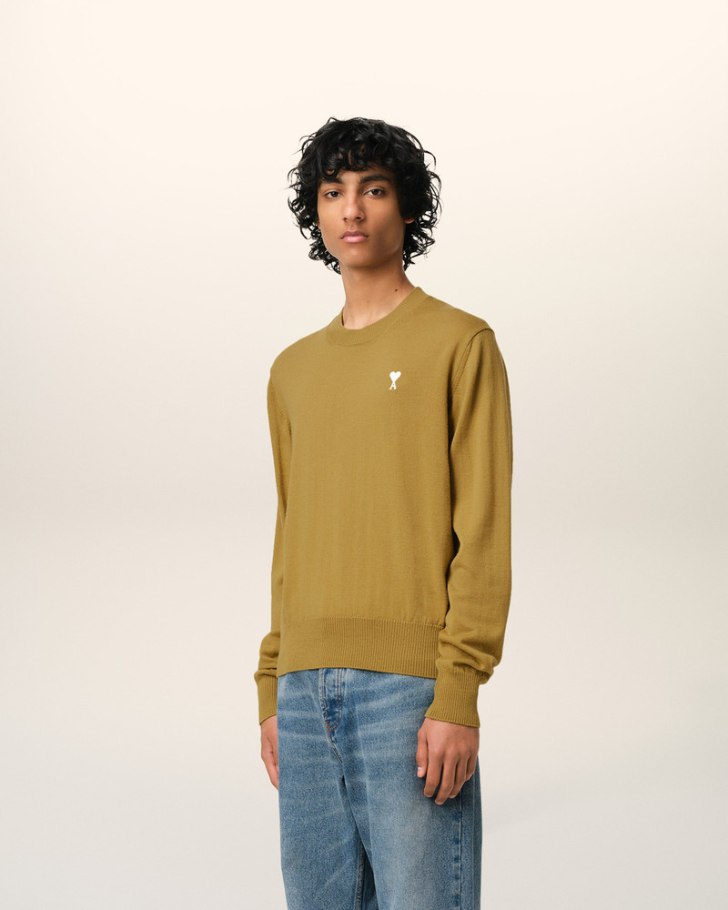 MUSTARD WOOL AMI DE COEUR CREW NECK SWEATER 6