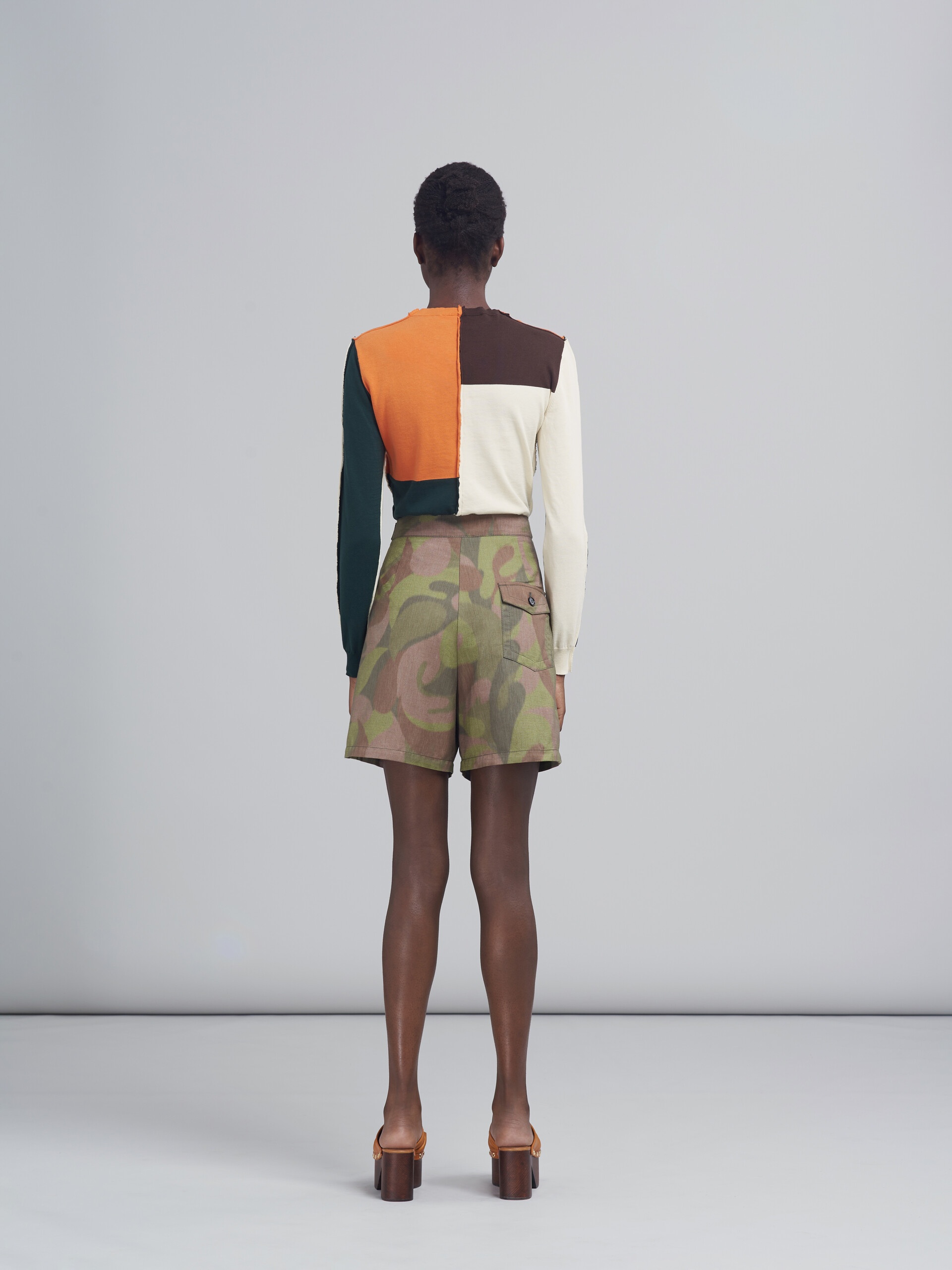 CANVAS CHINÈ BERMUDA TROUSERS - 3