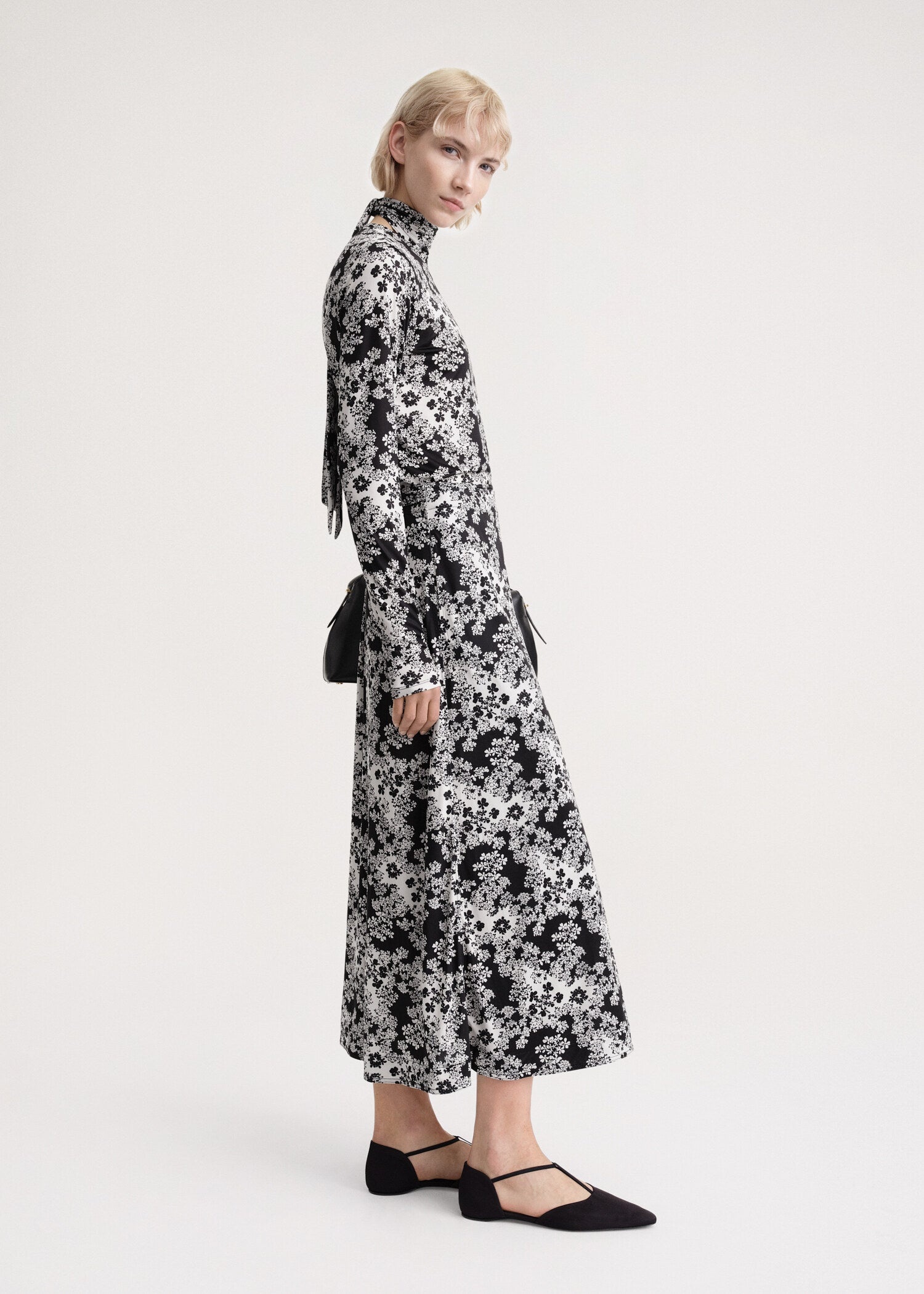 Tie-waist wrap skirt floral - 3