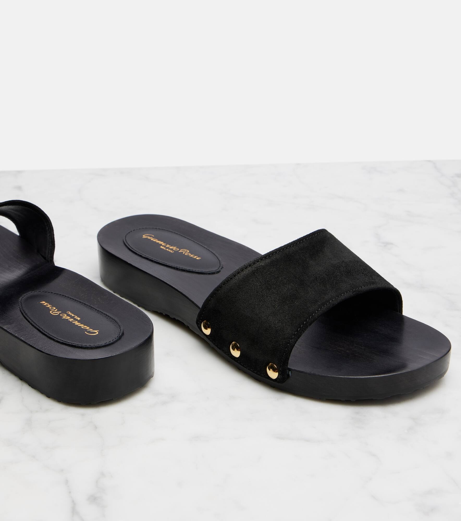 Riviera suede slides - 5