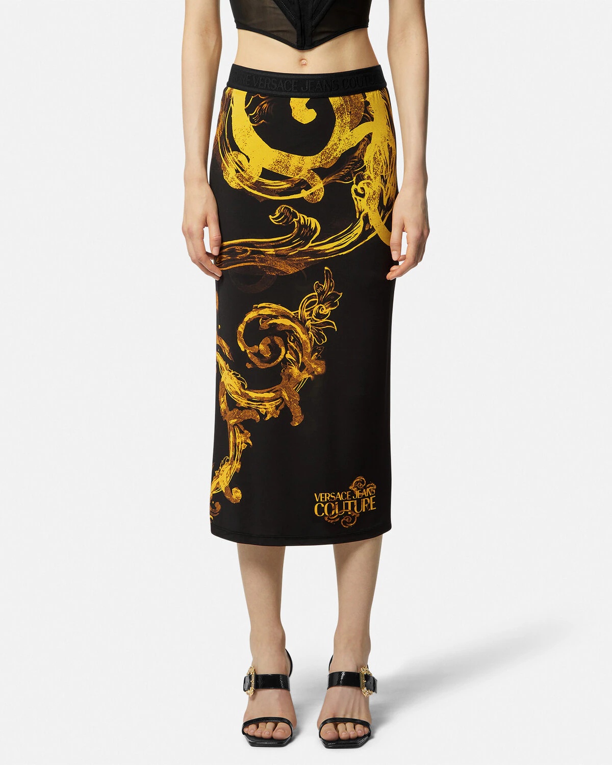 Watercolour Couture Midi Skirt - 4